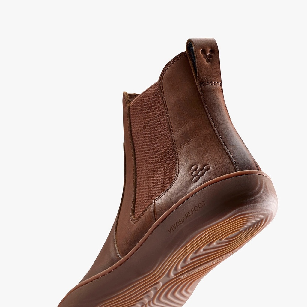 VIVOBAREFOOT SENSUS CHELSEA MENS DARK TAN | Barefoot Onlineshop